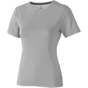 Image of Elevate Womens/Ladies Nanaimo Short Sleeve T-Shirt (L) (Grey Melange)