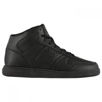 Image of SHAQ Urban Mid Top Trainers Mens - Black