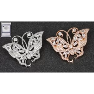 Image of Equilibrium Delicate Ornate Butterfly Brooch