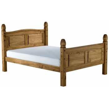 Image of Birlea - Corona Waxed Mexican Pine Bed Frame High End 5ft Kingsize 150 cm