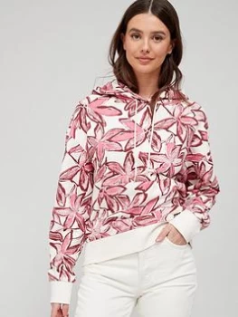 Image of BOSS Logo Printed Hoodie &ndash; Pink Size XS Women