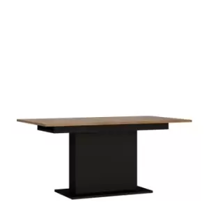 Image of Brolo Extending Dining Table In Walnut And Black