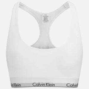 Image of Calvin Klein Womens Modern Cotton Bralette - White - L
