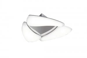 Image of Flush Flush Ceiling 18W LED 3000K, 1620lm, Polished Chrome, Frosted Acrylic
