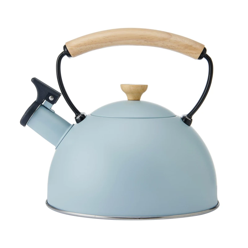 Image of La Cafetiere Whistling Kettle Sky Blue 1.6L. Blue unisex 1.6L