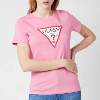 Image of Guess Womens Short Sleeve Original T-Shirt - Jelly Pink - L