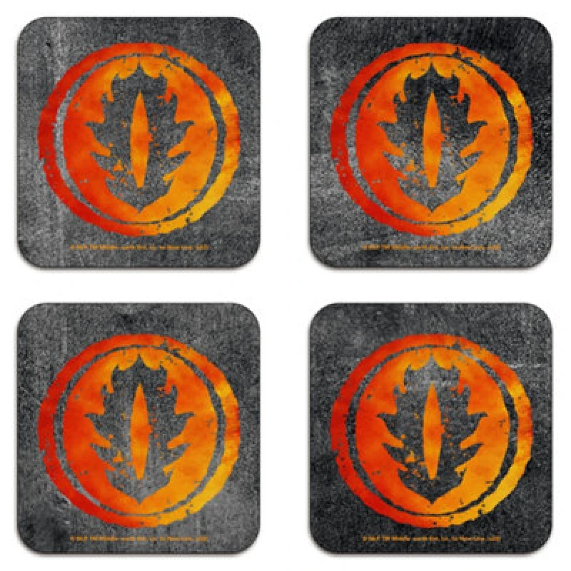 Image of Zavvi The Lord Of The Rings Sauron's Eye Corkbacked Coaster Set
