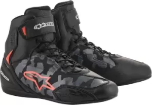 Image of Alpinestars Faster-3 Black Gray Camo Red Fluo US 8