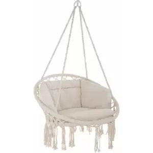Image of Hanging chair Grazia - garden swing seat, hanging egg chair, garden swing chair - beige - beige