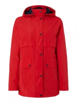 Image of Barbour Altair Waterproof Block Hooded Coat Red