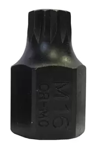 Image of Sykes-Pickavant 03661600 Duo Drive Spline Socket M16 X40 Impact Quality 12 Pt