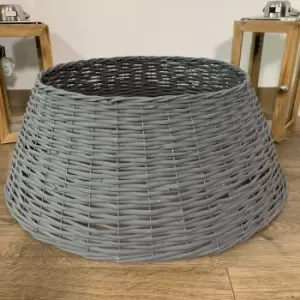 Image of Samuel Alexander Luxury Natural Wicker Christmas Tree Skirt Choice of 3 Sizes & Colours
