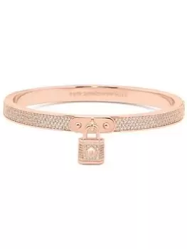 Image of Kate Spade New York Lock And Spade Pave Bracelet - Rose Gold