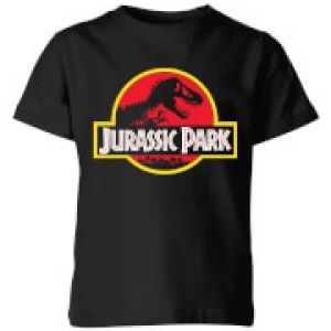 Image of Classic Jurassic Park Logo Kids T-Shirt - Black - 3-4 Years