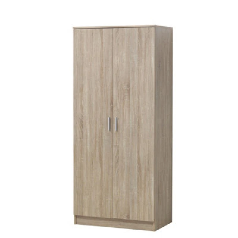 Image of Timber Art Design 2 Door Double Wardrobe In Sonoma Oak