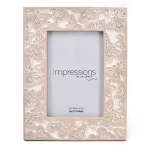 Image of Impressions Butterfly Embossed Resin Photo Frame 4" x 6"