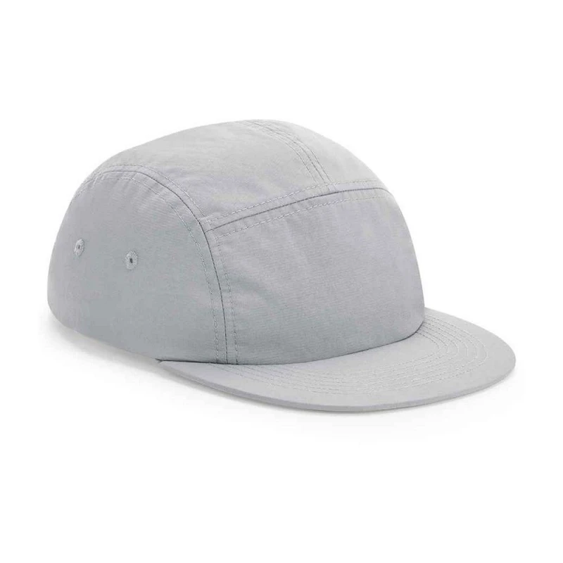 Image of Beechfield Beechfield Men 5 Panel Camper Cap in Light Grey Light Grey One Size Male 5063300480052