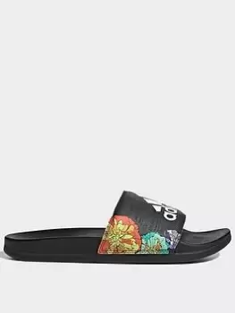 Image of adidas Adilette Comfort Slides, Grey, Size 9, Women