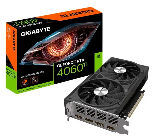 Image of Gigabyte GeForce RTX 4060 Ti 16GB WINDFORCE OC Graphics Card