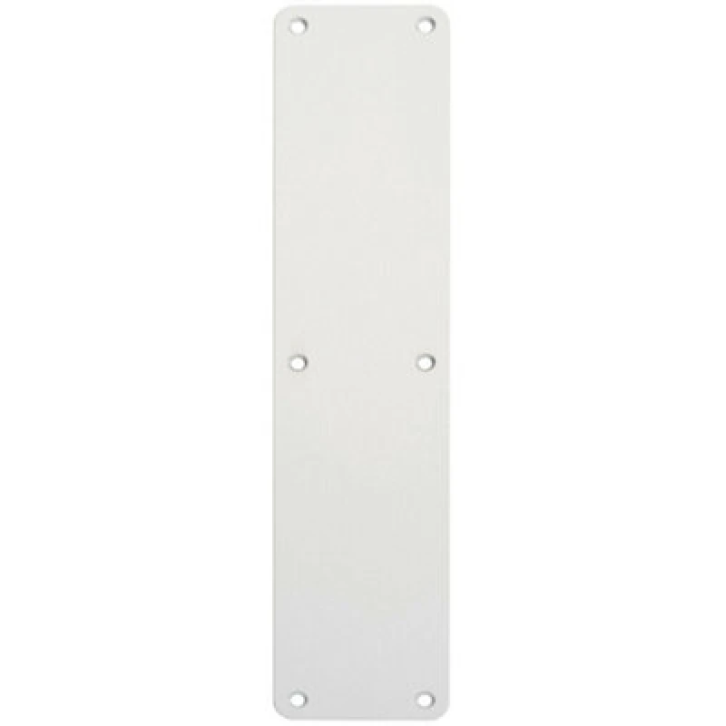 Image of Loops Plain Door Finger Plate 350 x 75mm Satin Anodised Aluminium Push Plate Multi