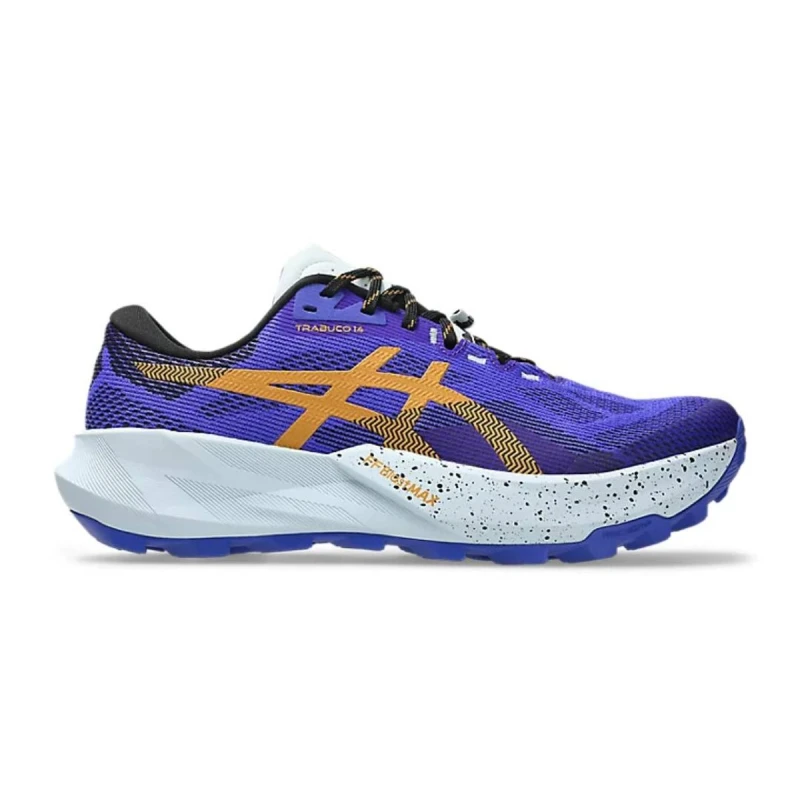 Image of Asics Trabuco 14 Purple Orange SS26 Shoes, Size 45 - EUR