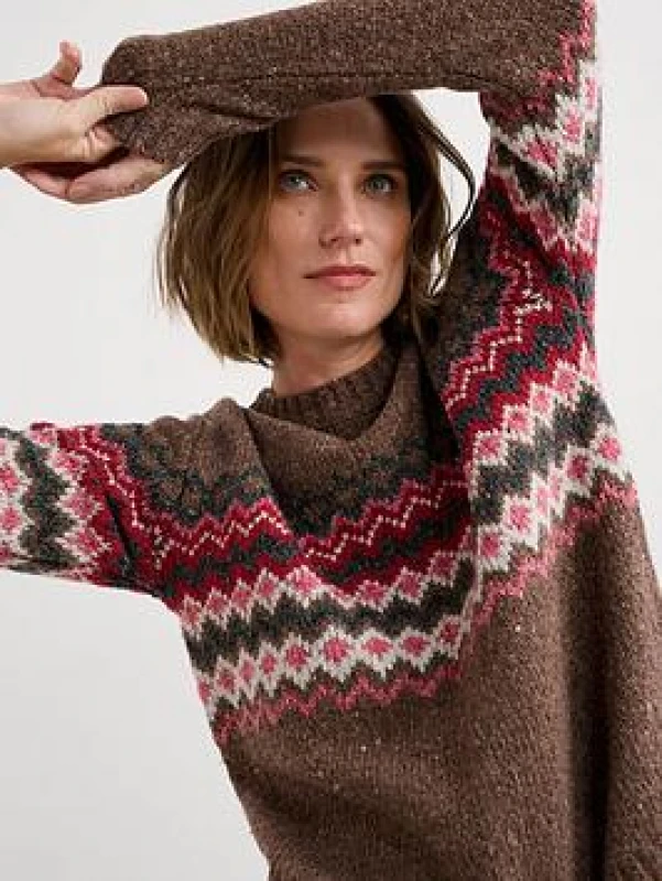 Image of Seasalt Seasalt Cornwall Golden Light Jumper Brown Multi-Coloured - Seasalt - Size: 22 Brown Multi-Coloured Female 22 PV65908