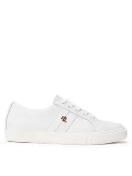 Image of Lauren by Ralph Lauren Janson Ii Sneakers, White, Size Us 5 = UK 3, Women