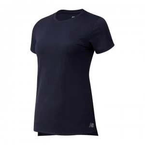 Image of New Balance Running T-Shirt - Navy