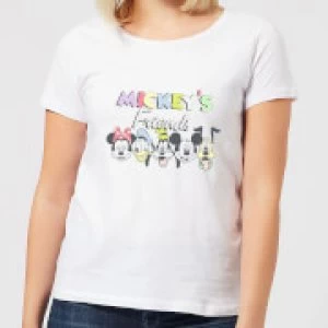 Image of Disney Mickey's Friends Womens T-Shirt - White