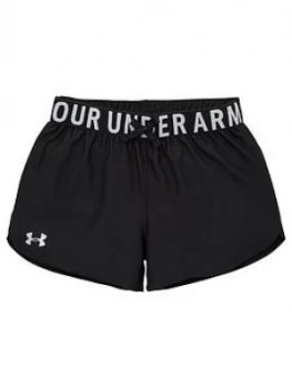 Image of Urban Armor Gear Girls Play Up Solid Shorts - Black Silver