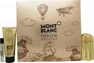 Image of Mont Blanc Emblem Absolu Gift Set 100ml Eau de Toilette + 100ml Shower Gel + 7.5ml Eau de Toilette