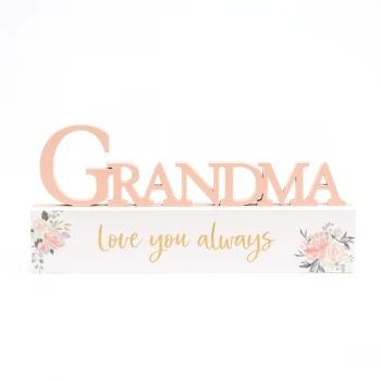Image of Peaches & Cream Mantel Plaque Grandma
