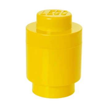 Image of LEGO Storage Brick 1 - Bright Yellow (Round)