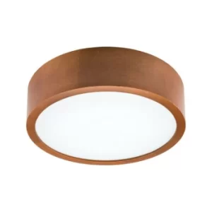 Image of Led Integrated Round Cylindrical Ceiling Light Rustic