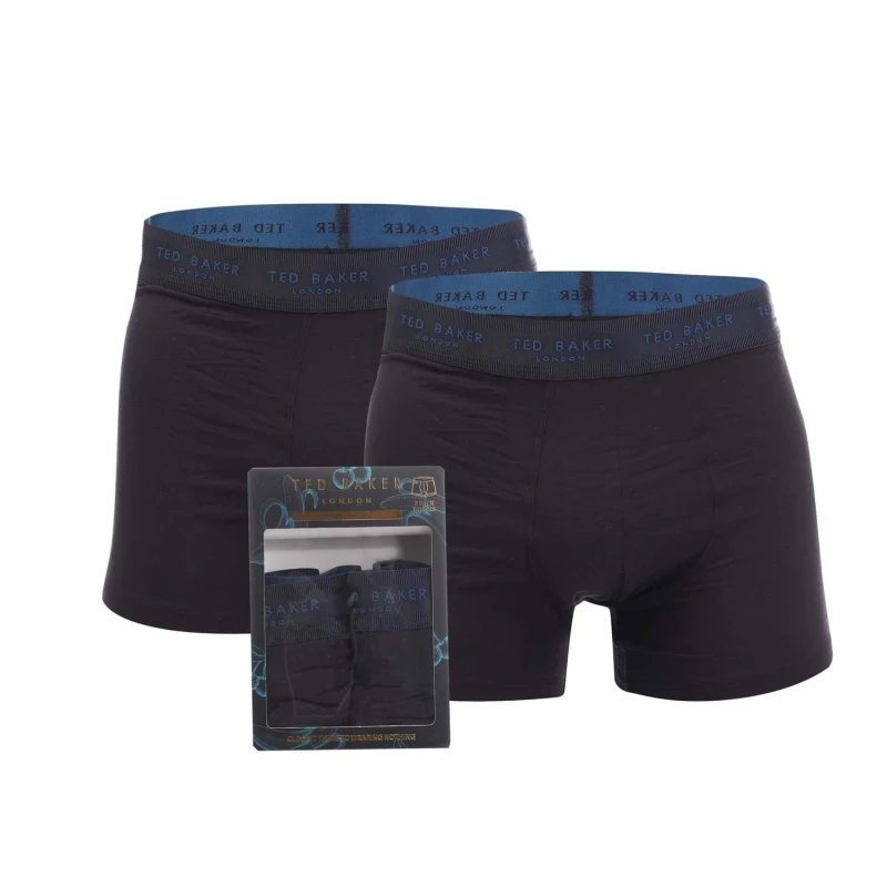 Image of Ted Baker 2 Pack of Modal Trunks - Black L
