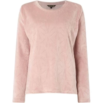 Image of Biba Deco cut crew neck top - Blush