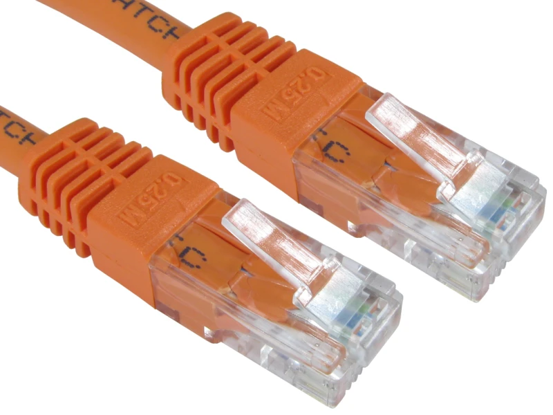 Image of Cables Direct UTP Cat6 1.5m networking cable Orange U/UTP (UTP)