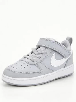 Image of Nike Court Borough Low 2 Trainer - Grey/White