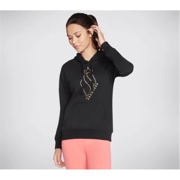 Image of Skechers Diamond Hoodie Womens - Black