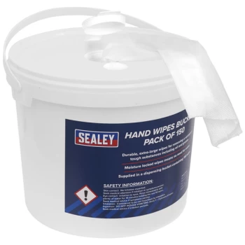Image of Sealey SCW3 Hand Wipes Bucket - Pack Of 150