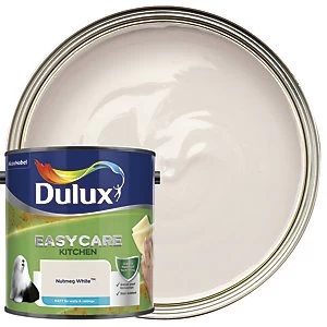 Image of Dulux Easycare Kitchen Nutmeg White Matt Emulsion Paint 2.5L