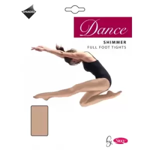 Image of Silky Girls Dance Shimmer Full Foot Tights (1 Pair) (7-9 Years) (Light Toast)