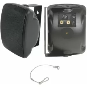Image of Loops - quality 4' 40W Black Outdoor Garden Speaker *100V & 8ohm* IP44 Wall / Background