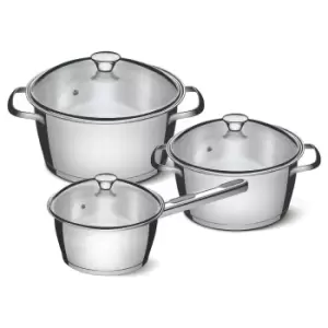 Image of Tramontina 3 Piece Allegra Pan Set