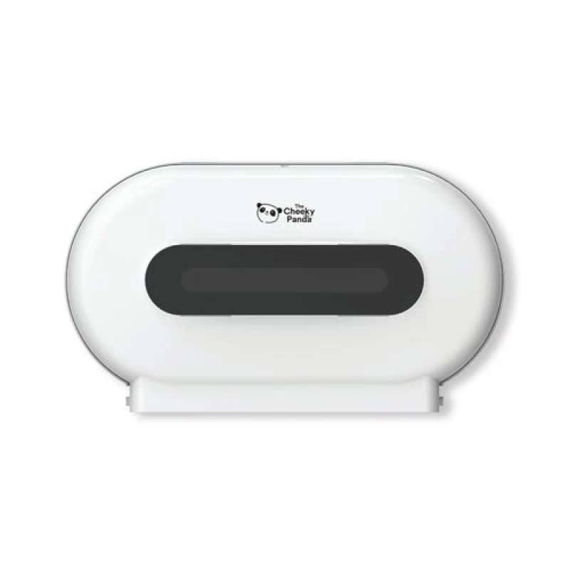 Image of The Cheeky Panda Cheeky Panda Pro Twin Micro Core Maxi Jumbo Dispenser White NJ-FQ-006A NJ-FQ-006A