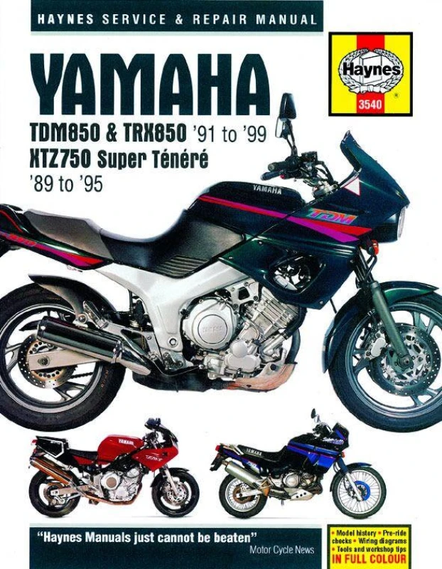 Image of 3540 - Haynes Service Manual For Yamaha TDM 850 1991-1999 3540
