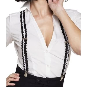 Image of Braces Flapper Fancy Dress One Size
