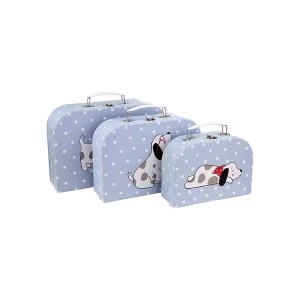 Image of Sass & Belle Barney The Dog Set of 3 Suitcases