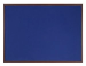Image of Bi-Office Earth-It Blue Felt 120x90cm cherry wd 32mm frm