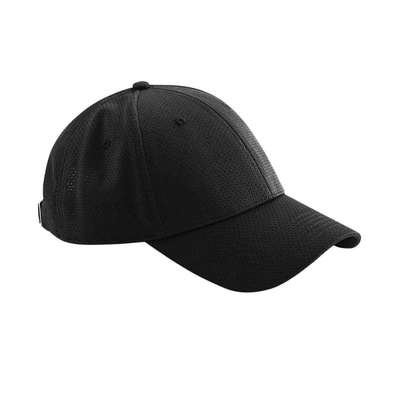 Image of Beechfield Womens 6 Panel Air-Mesh Cap in Black Female One Size